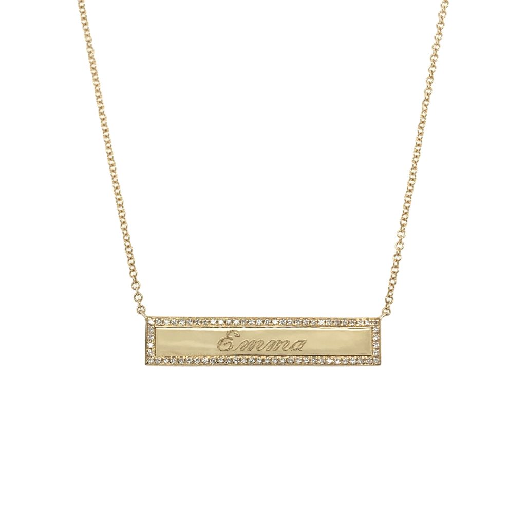 bar pendant necklace