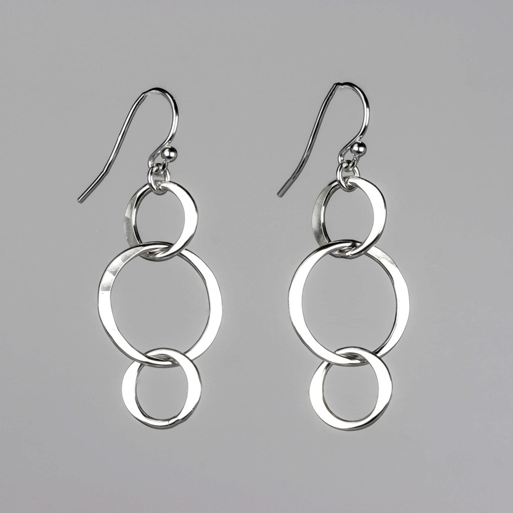 clean sterling silver earrings